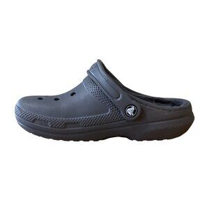 Crocs  Classic Faux Fur Lined Dual Comfort Shoes Gray Sz Men 5 Women 7